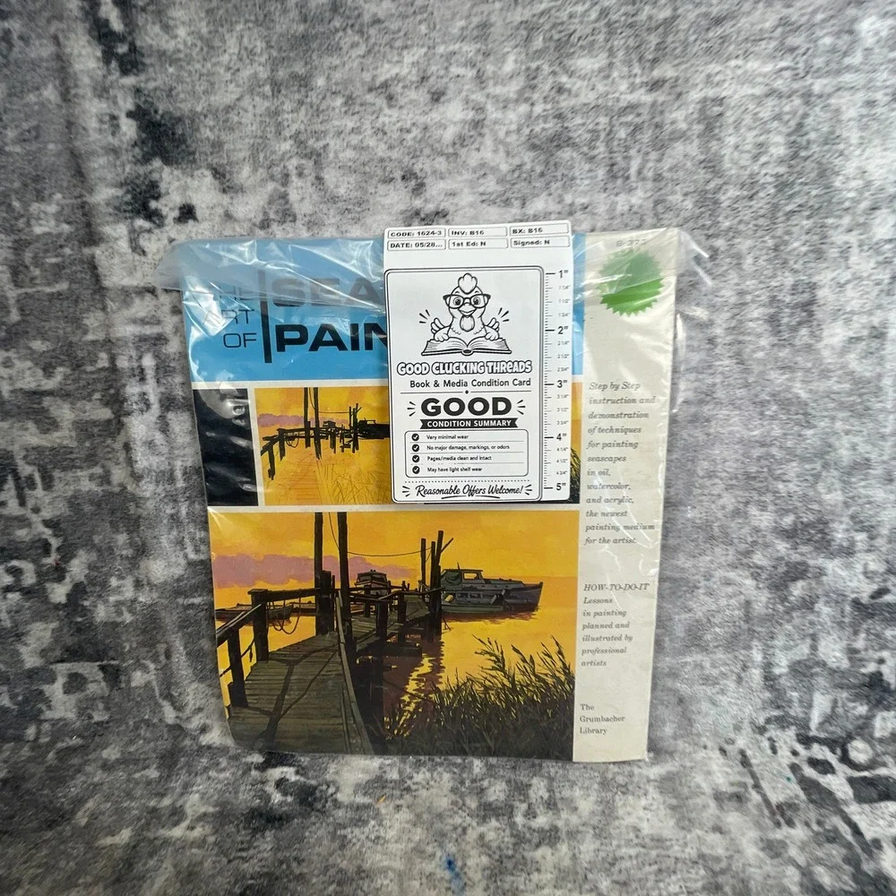 The‎ Art of Seascape Painting Book Grumbacher Oil Watercolor Acrylic